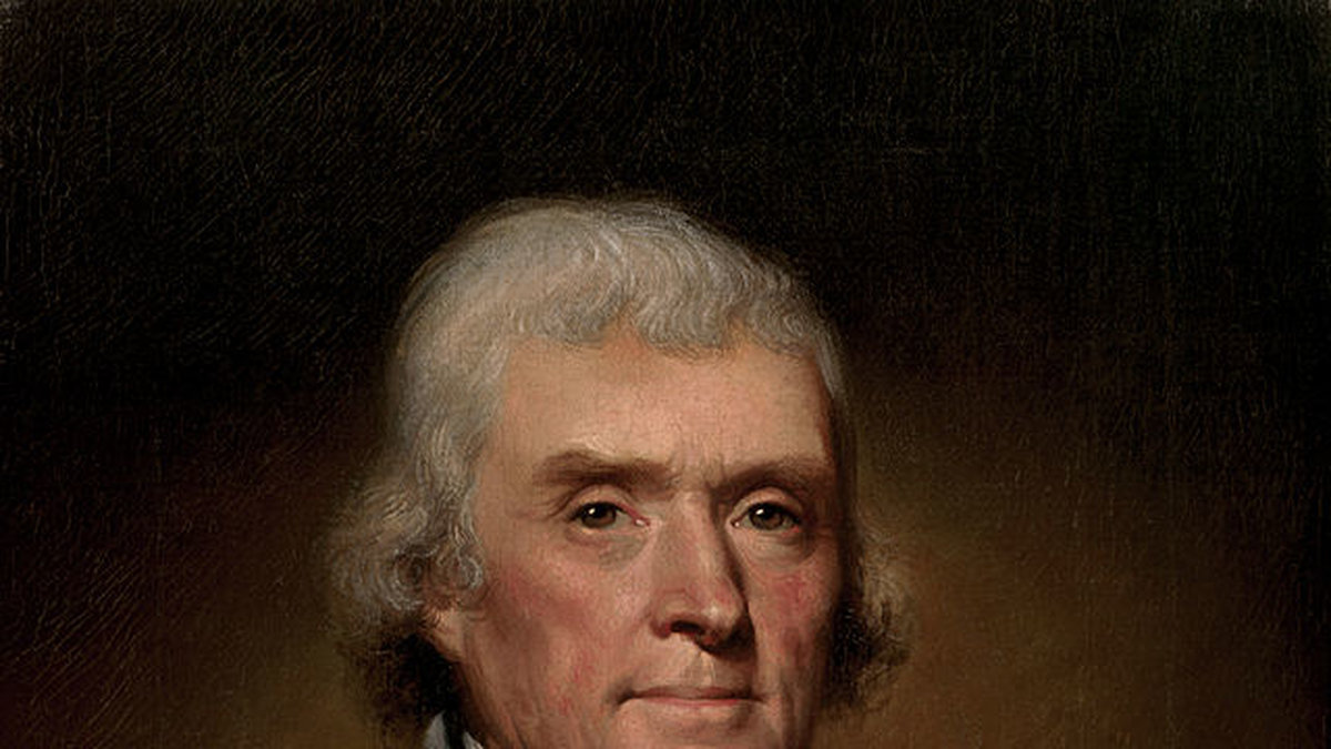 Thomas Jefferson. President mellan 1801-1809.